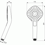 Idealrain Evo Diamond - ръчен душ